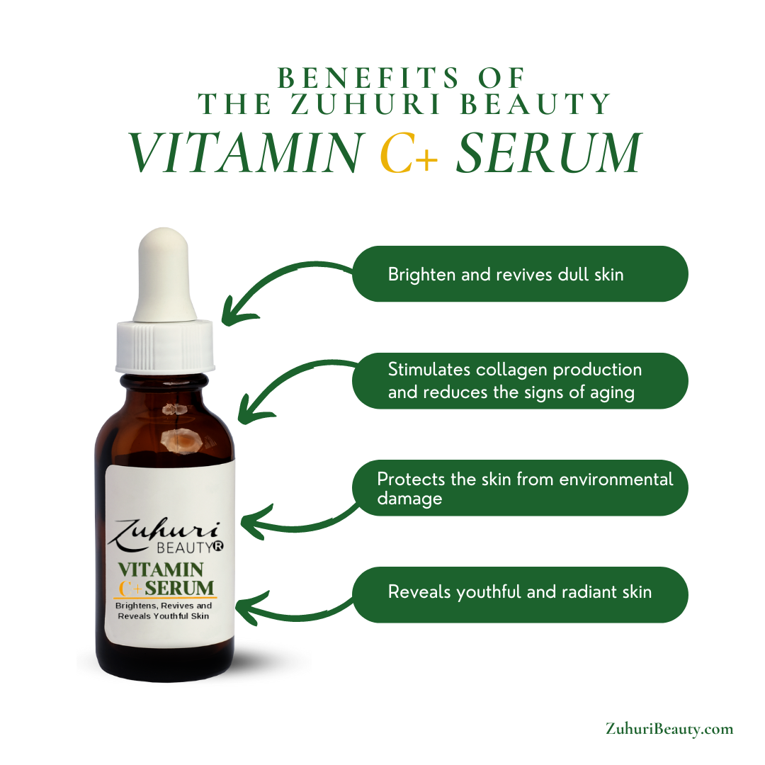 Zuhuri Beauty Vitamin C + Serum for Skin Brightening, Reviving and Repairing