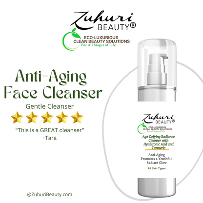 Zuhuri Beauty Age-Defying Radiance Cleanser with Hyaluronic Acid and Turmeric