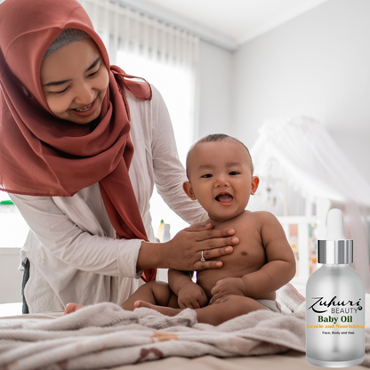 Zuhuri Beauty Gentle, Nourishing and Protective Baby Oil for Face, Body and Hair