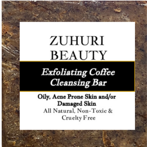 Zuhuri Beauty Exfoliating and Brightening Coffee Cleansing Bar for Face and Body