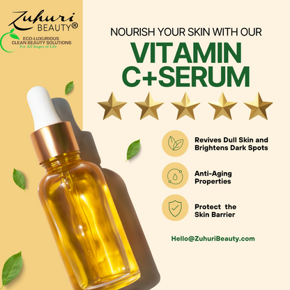 Zuhuri Beauty Vitamin C + Serum for Skin Brightening, Reviving and Repairing